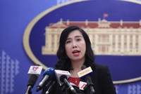 Người phát ngôn Lê Thị Thu Hằng thông tin về việc Nhóm các nước Châu Á - Thái Bình Dương tại Liên Hợp Quốc đã nhất trí đề cử Việt Nam vào vị trí Ủy viên không thường trực Hội đồng Bảo an Liên Hợp Quốc nhiệm kỳ 2020-2021.