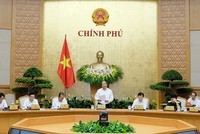Thủ tướng Nguyễn Xuân Phúc chủ trì phiên họp Chính phủ thường kỳ Chính phủ tháng 5.