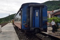 Toa tàu bị cháy được để lại tại ga Hảo Sơn để tiến hành điều tra nguyên nhân vụ việc.