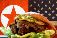 Món bánh The Burger for World Peace (Bánh burger vì hòa bình thế giới) của Wolf Burgers. Ảnh: Wolf Burgers.