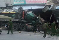 Hiện trường vụ tai nạn. Ảnh: PG.