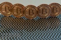 Đồng Bitcoin. (Nguồn: AFP/TTXVN).