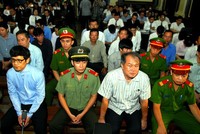 Phiên tòa vụ án Phạm Công Danh và đồng phạm (ảnh: Xuân Duy).