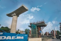 Dự án đường sắt đô thị Nhổn- ga Hà Nội vẫn chưa biết khi nào về đích (Ảnh: Toàn Vũ).