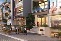 Shop villa Imperia Garden có hầm đỗ xe riêng từng căn, rộng rãi.