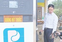 Lực lượng liên ngành của tỉnh Thanh Hóa kiểm tra hoạt động kinh doanh xăng dầu trên địa bàn.