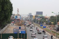 Cầu vượt tại nút giao An Dương.