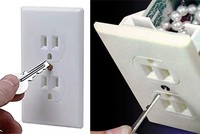 Ổ cắm giấu tiền có giá rẻ thu hút sự chú ý. Ảnh: House Beautiful. 