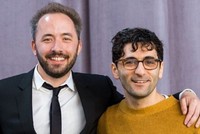 Drew Houston (trái) và Arash Ferdowsi - hai nhà đồng sáng lập Dropbox. Ảnh: Dropbox.