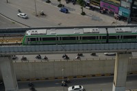 Đoàn tàu chạy thử ngày 1/8 vừa qua. Ảnh: VGP.