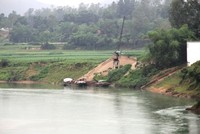 Nhiều bến cát,sỏi không phép vẫn hiên ngang hoạt động.