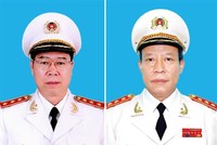 Thượng tướng Bùi Văn Nam và Thượng tướng Lê Quý Vương.