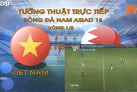 Một ứng dụng thông báo không hỗ trợ phát sóng Asiad trên Internet.