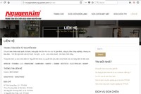 Website giả mạo là trung tâm bảo hành của Nguyễn Kim để lừa người tiêu dùng. Ảnh chụp màn hình.