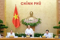 Thủ tướng Nguyễn Xuân Phúc phát biểu tại phiên họp. Ảnh: VGP/Quang Hiếu.