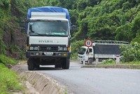 Một đoạn Quốc lộ 15D qua Quảng Trị.