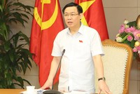 Phó Thủ tướng Vương Đình Huệ phát biểu tại buổi làm việc. Ảnh: VGP/Thành Chung