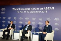WEF ASEAN 2018 khai mạc tại Hà Nội sáng 12/9 (ảnh: Phương Dung)