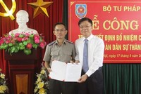 Bộ trưởng Tư pháp bổ nhiệm nhân sự mới