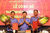 Điều động, bổ nhiệm nhân sự chủ chốt Viện kiểm sát nhân dân tối cao 