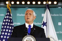 Phó Tổng thống Mỹ Mike Pence chỉ trích Trung Quốc trong bài phát biểu hôm 4/10. (Ảnh: Reuters).