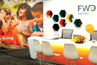 Không gian làm việc tại một văn phòng của FWD Việt Nam.