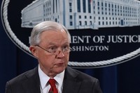 Jeff Sessions tại Washington ngày 28/10. Ảnh: AFP.