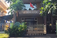 Trụ sở Cảng vụ hàng hải Mỹ Tho sáng 9/11. Ảnh: An Nam.