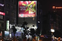 Bức ảnh ông Park Hang Seo do anh Tuấn chụp bị sử dụng trái phép trên các banner quảng cáo.