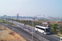 Quốc lộ 1 Bắc Giang - Lạng Sơn mới được mở rộng. Ảnh: Anh Duy. 