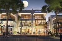 Mặt tiền của các shop villas rộng, phù hợp cho hoạt động kinh doanh.