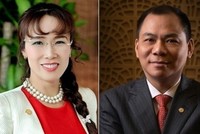 Bà Nguyễn Thị Phương Thảo và ông Phạm Nhật Vượng.