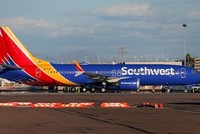 Máy bay Boeing 737 MAX 8 của hãng hàng không Mỹ Southwest Airlines tại Arizona ngày 13/3. Ảnh: AFP.