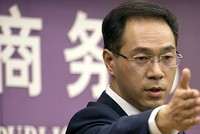 Người phát ngôn của Bộ thương mại Trung Quốc Cao Phong. Ảnh: AP.