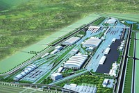 Phối cảnh tổ hợp ga Ngọc Hồi của tuyến metro Yên Viên - Ngọc Hồi.