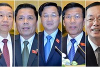 5 vị tư lệnh ngành được đề xuất để các đại biểu Quốc hội chọn 4 vị cho phiên chất vấn tại kỳ họp thứ 7.