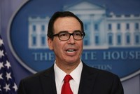 Bộ trưởng Tài chính Mỹ Steven Mnuchin. Ảnh: Reuters.