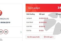 Giải độc đắc trị giá hơn 34,3 tỷ đồng được phát hành ở Cần Thơ.