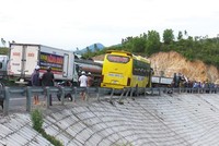 Hiện trường vụ tai nạn.