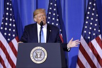 Tổng thống Mỹ Donald Trump tại Hội nghị Thượng đỉnh ở Nhật Bản hôm 29/6. Ảnh: Bloomberg.