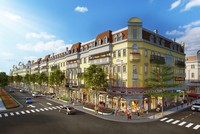 Tiểu khu Silk Road - Shophouse Europe nằm tại điểm giao cắt giữa đường Hạ Long và đại lộ Úc Phi.