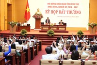 100% số đại biểu bỏ phiếu bầu cho các chức danh Phó Chủ tịch HĐND và Phó Chủ tịch UBND tỉnh.