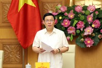 Phó Thủ tướng Vương Đình Huệ phát biểu tại cuộc họp. Ảnh: VGP/Thành Chung.