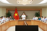 Phó Thủ tướng Vương Đình Huệ phát biểu. (Ảnh: Doãn Tấn/TTXVN).