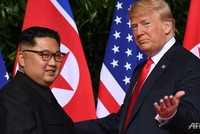 Chủ tịch Triều Tiên Donald Trump và Tổng thống Mỹ Donald Trump (Ảnh: AFP).
