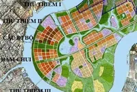 Theo quy hoạch sẽ có 5 cây cầu và một hầm chui nối trung tâm và các quận khác với khu đô thị mới Thủ Thiêm (quận 2). Ảnh: BQL Đầu tư xây dựng khu đô thị mới Thủ Thiêm.