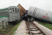 Hiện trường vụ tai nạn. Ảnh: TTXVN phát.