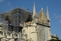 Nhà thờ Đức Bà Paris đang được sửa chữa sau vụ hỏa hoạn. Ảnh Internet