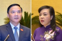 Chủ nhiệm UB Pháp luật Nguyễn Khắc Định và Bộ trưởng Y tế Nguyễn Thị Kim Tiến đã được phân công đảm nhiệm những cương vị công tác mới.