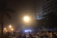 Vụ cháy làm hàng trăm người hoảng sợ bỏ chạy. (Nguồn: baonghean.vn).